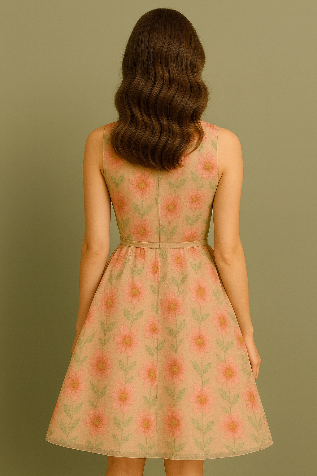 Whispered Floral Short Dress Skirt