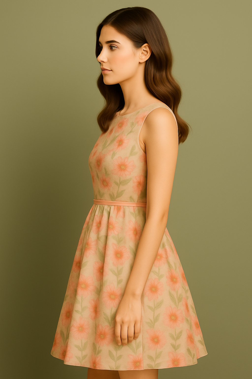 Whispered Floral Short Dress Skirt