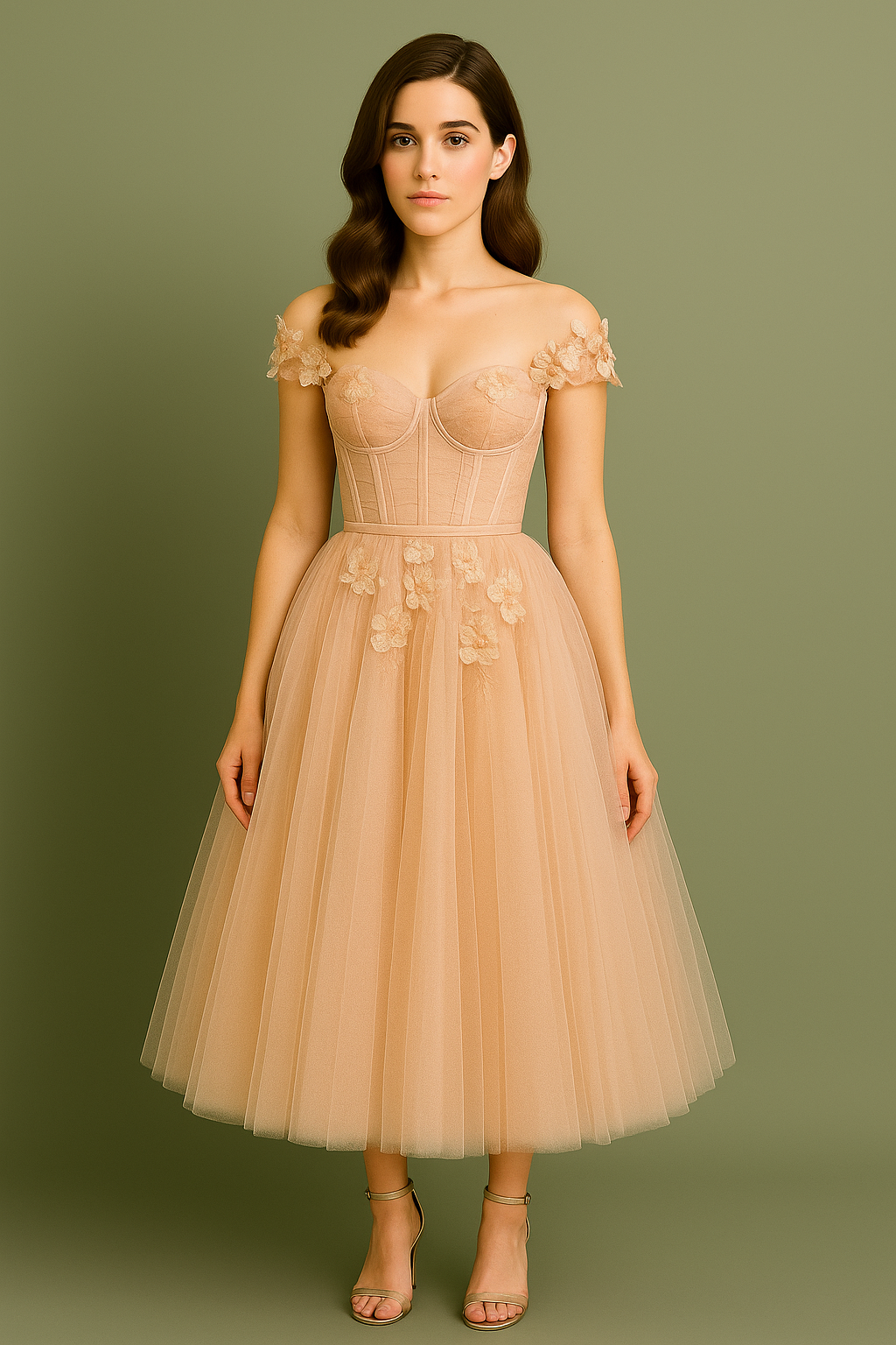 Whispered All About Love Midi Dress